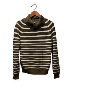 Women’s Chunky Sweater sz S Shawl Neck Oversized Cotton H&M H908